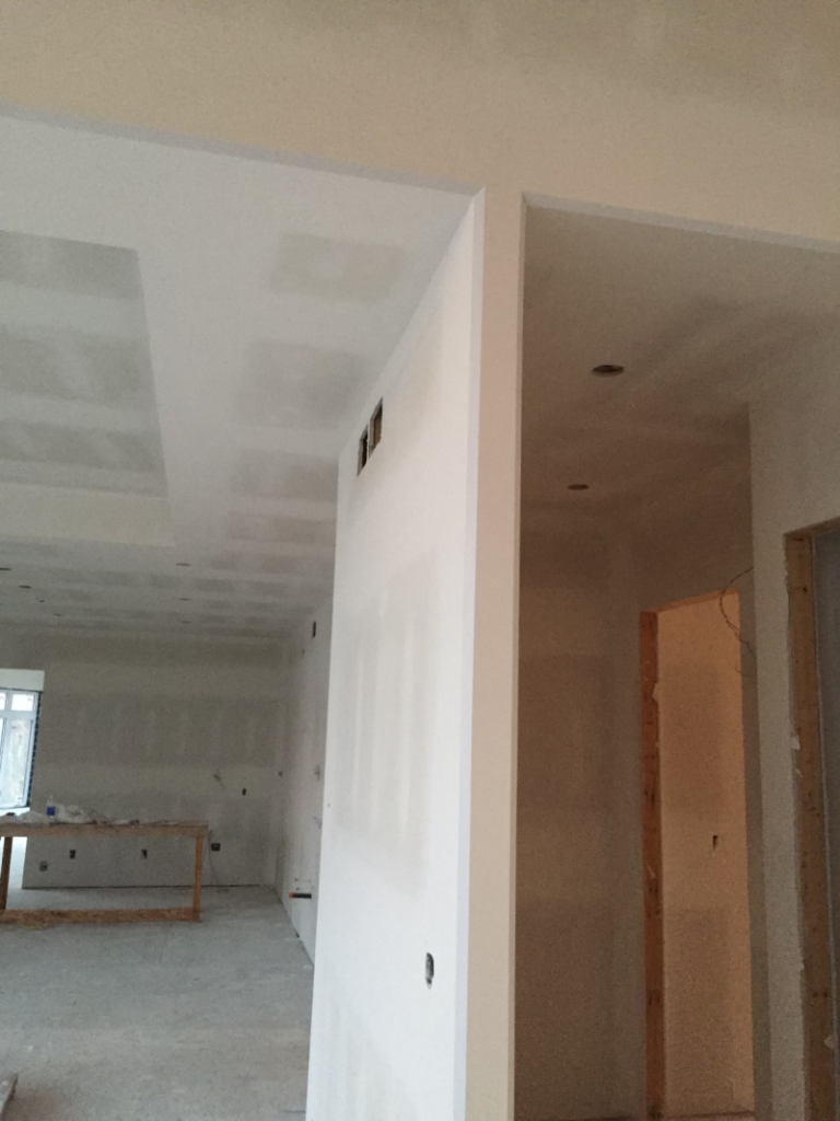 Inside image of ceiling and wall